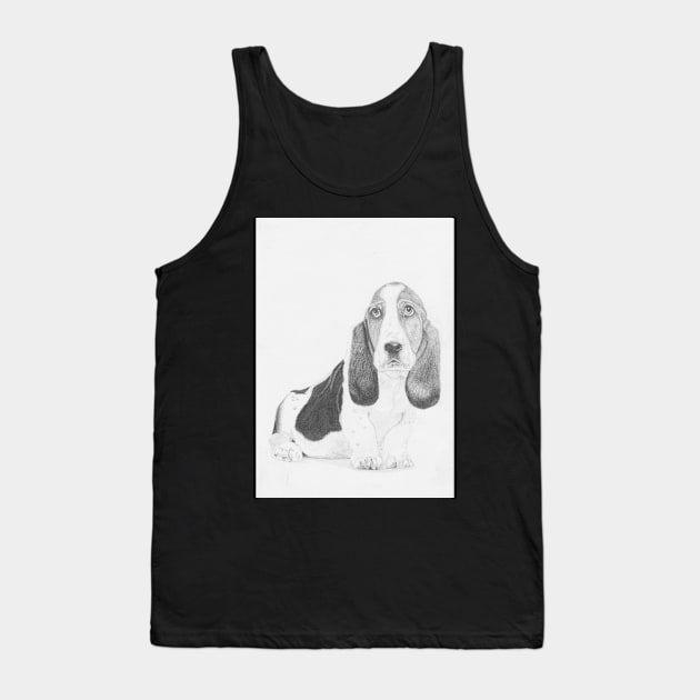 Basset Hound Tank Top by DavidASmith